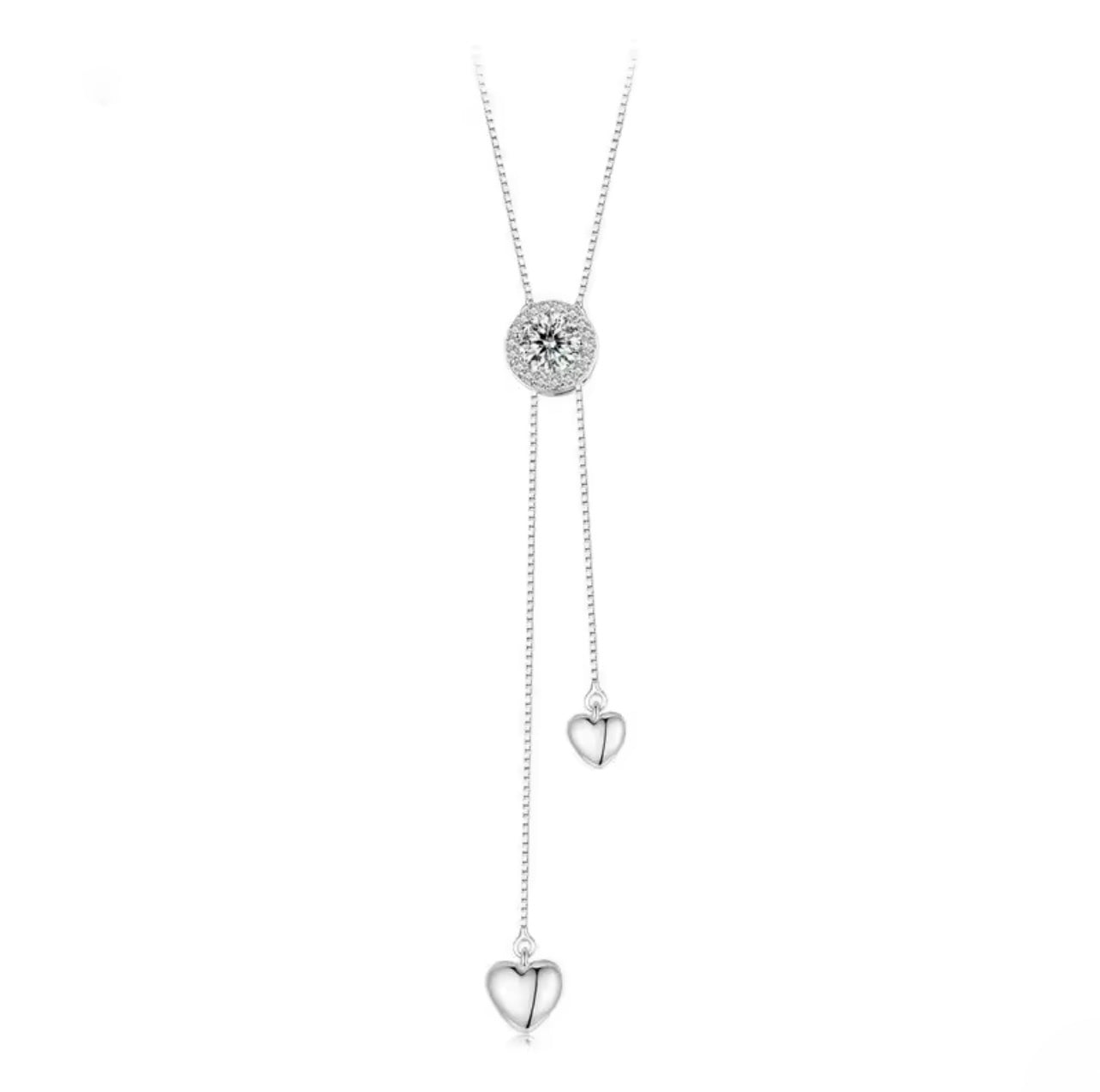 Moissanite Hearts Collar