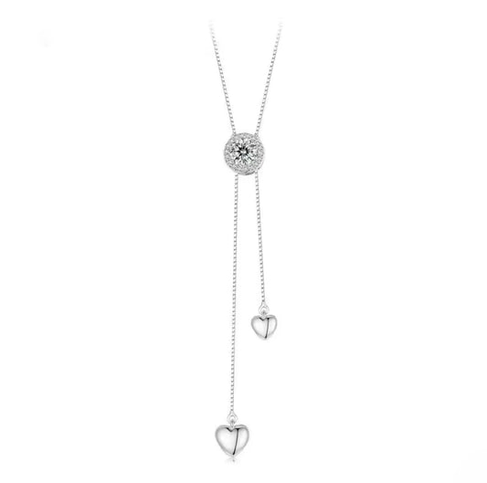 Moissanite Hearts Collar